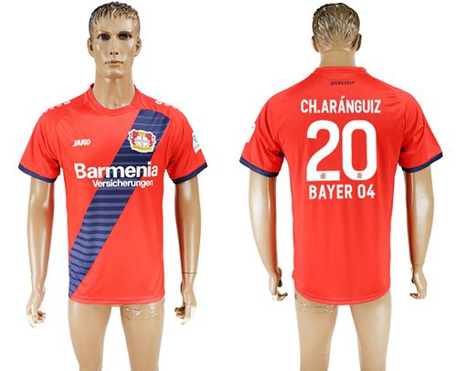 Bayer Leverkusen #20 Ch.Aranguiz Away Soccer Club Jersey